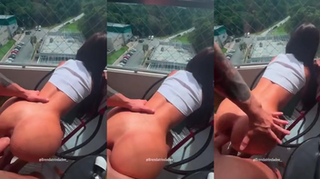 Pornô Brenda Trindade fudendo gostoso na varanda do apê